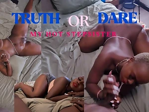 BlackminaJBBW stepsister gets nailed regarding Jizm on say no to Poontang regarding a flagitious reality pastime